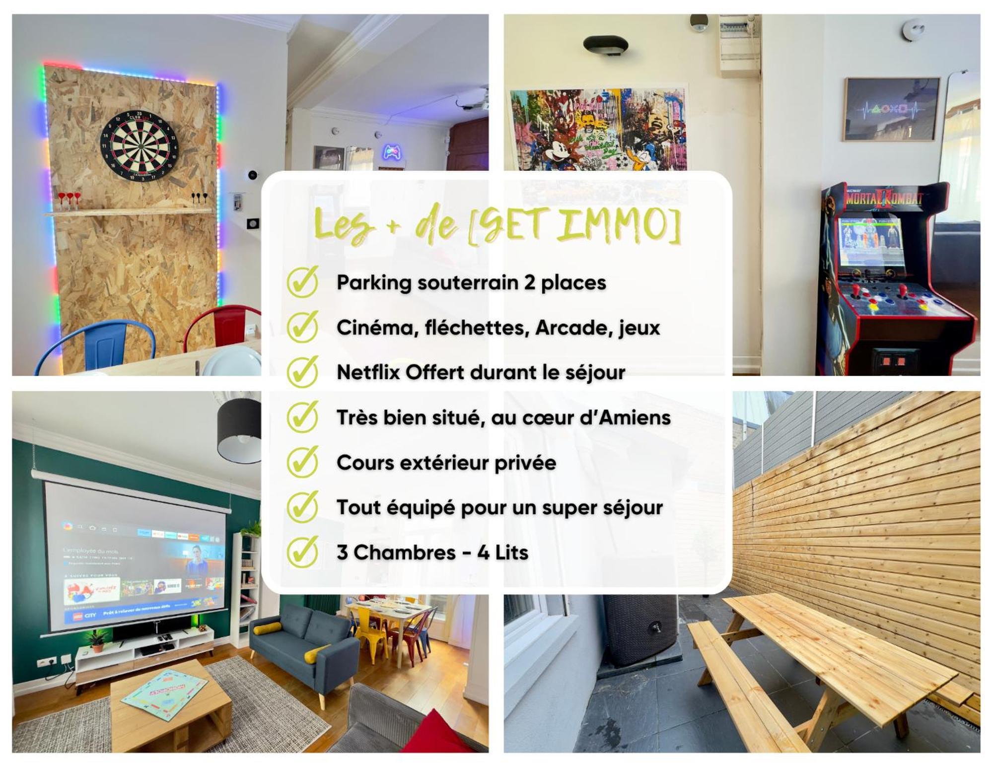 Maison 3Ch - Cinema - Game Room - Parking - Gare Αμιάν Εξωτερικό φωτογραφία
